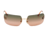 Chanel Rimless Shield CC Logo Sunglasses, front view