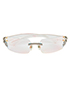 Chanel Rimless Rectangle Rainbow Glasses, other view