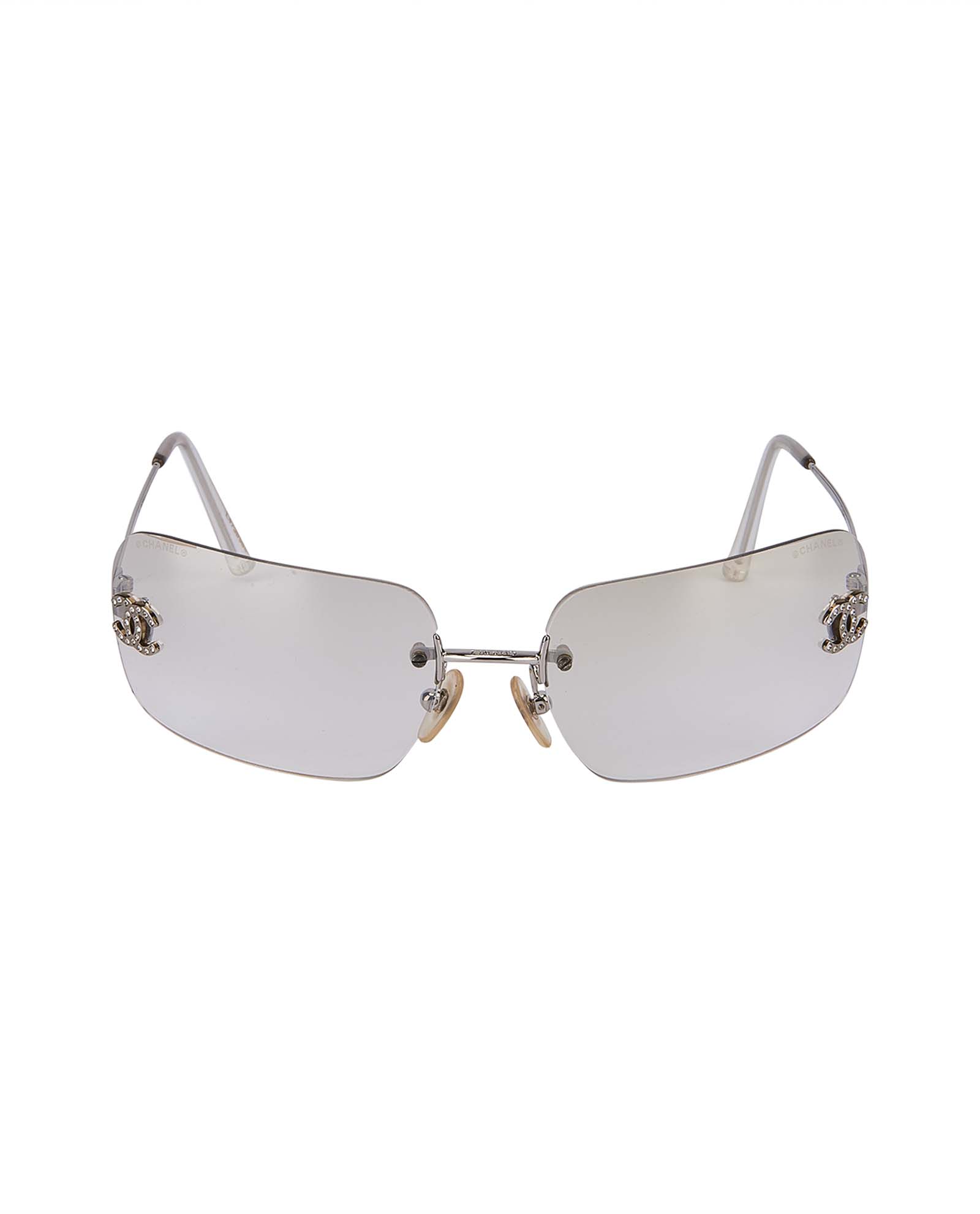 Chanel Rimless Clear Lens Glasses