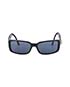 Chanel Black Rectangle Frame Glasses, front view