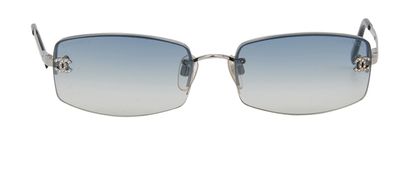 Chanel Vintage Crystals CC Sunglasses, front view