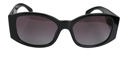 Chanel Oval Oversized Sunglasses, front view