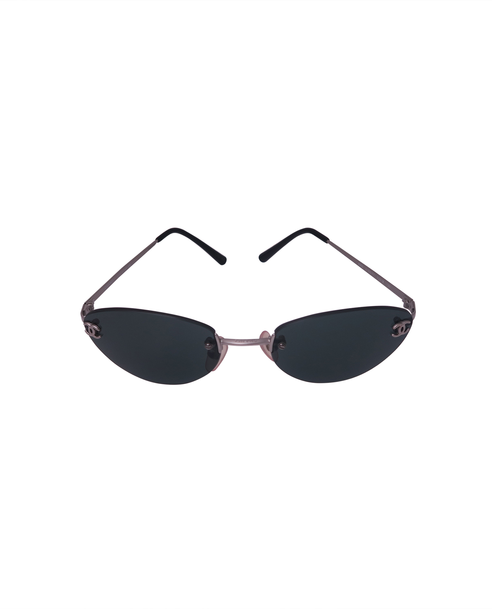 Chanel Round Sunglasses Eyewear White Small Good – AMORE Vintage Tokyo
