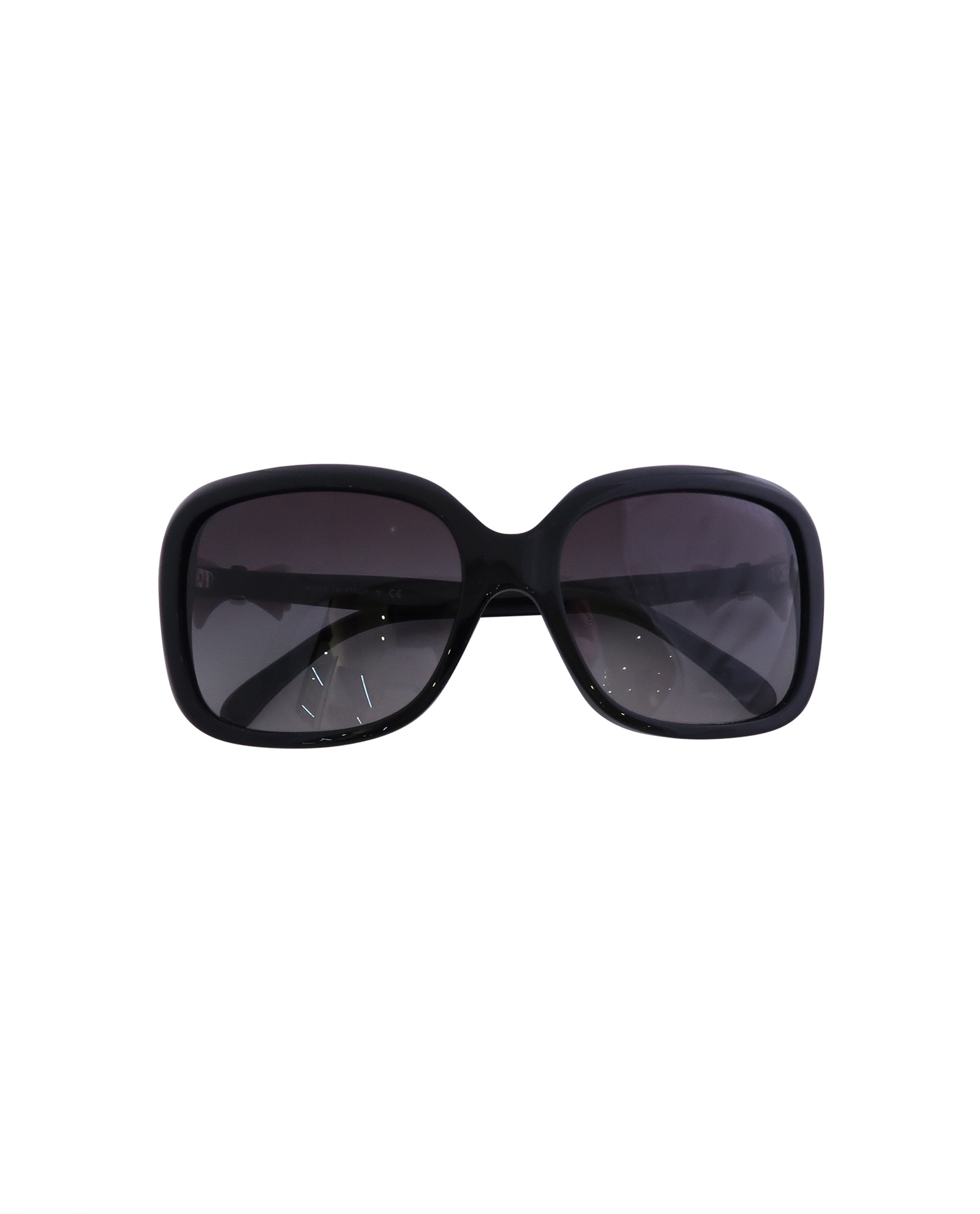 Auth CHANEL Sunglasses Ribbon Motif CoCo Mark Plastic 5171-A
