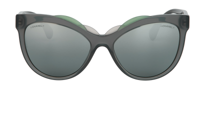 Chanel Camellia Cat-Eye Sunglasses, front view