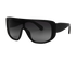 Chanel 5495 Shield Sunglasses, £210, Accessories, Black, Bottom view