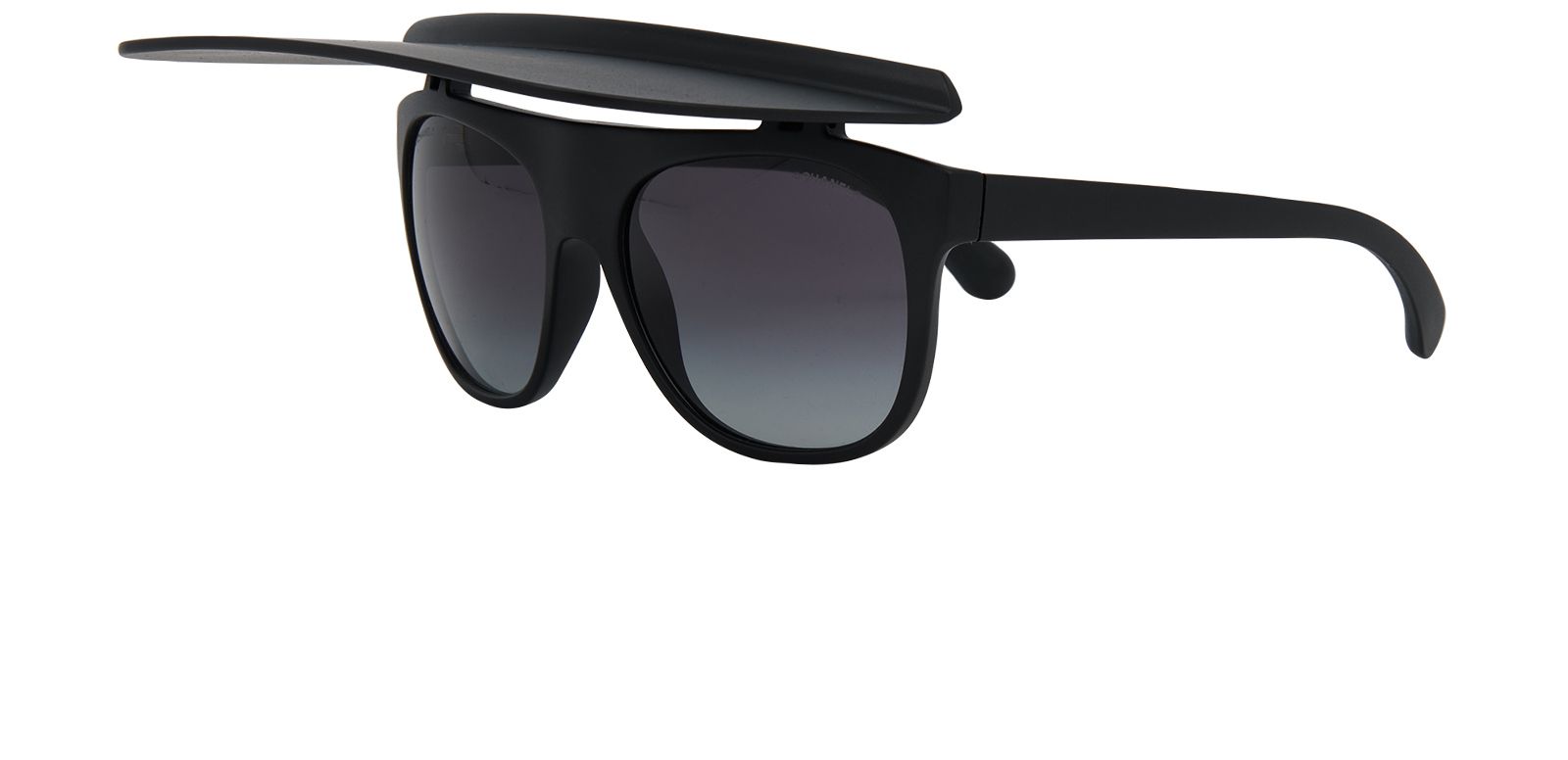 Chanel CC Visor Sunglasses, &pound;275, Accessories, Black, Bottom view