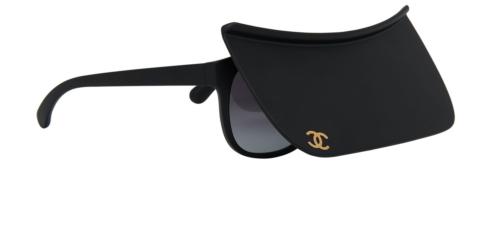 Chanel CC Visor Sunglasses, &pound;275, Accessories, Black, Other view