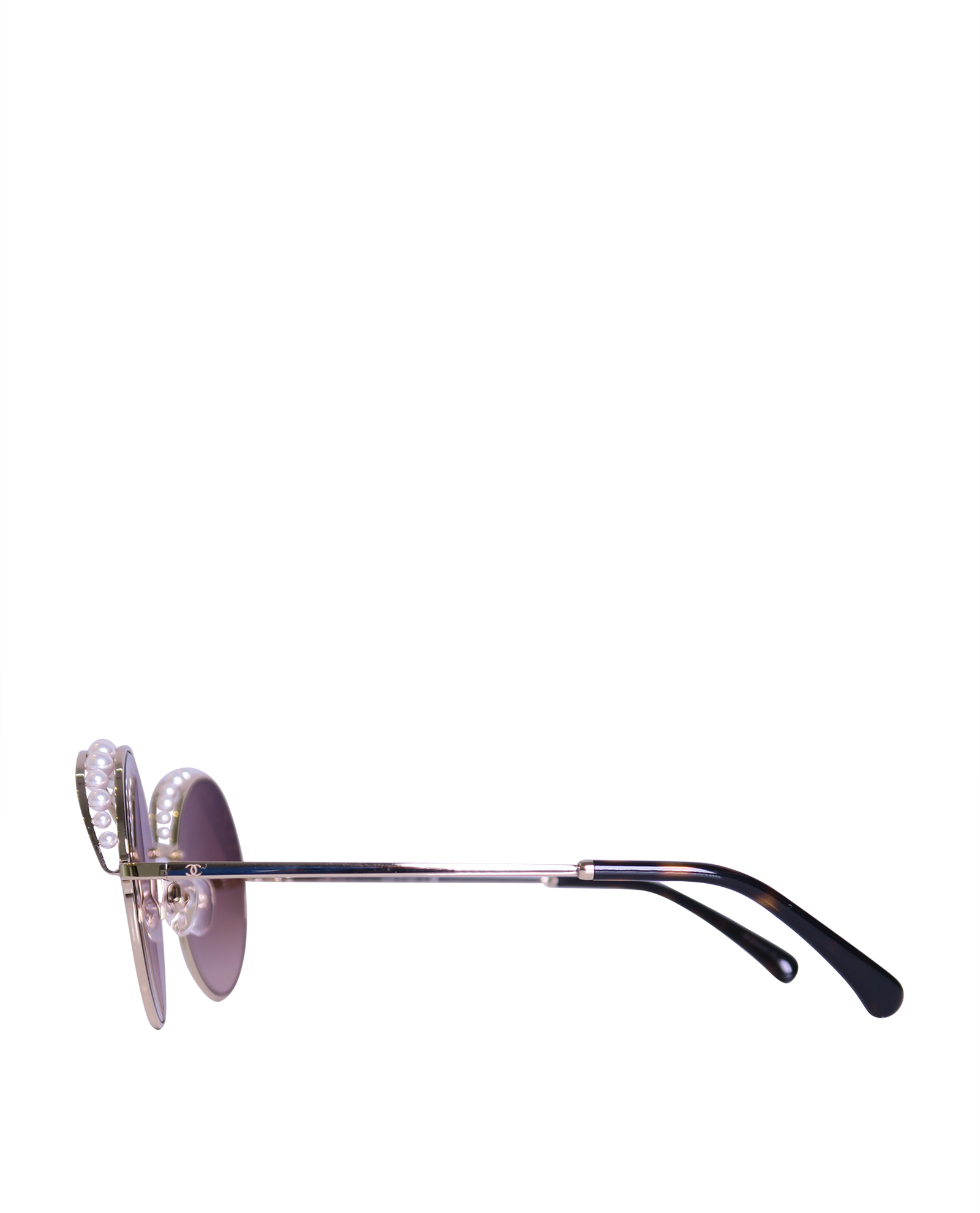 Chanel 4234-H Pearl Round Sunglasses, Sunglasses - Designer Exchange