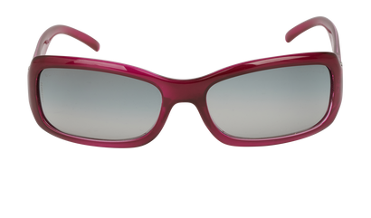 Chanel 6024 Rectangular Sunglasses, &pound;180, Accessories, Red, Front view