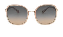 Chloe CH0031S Square Sunglasses, Acetate, Rose Gold, C, 3*