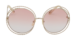 Chloe CE114ST Round Sunglasses, Metal, Gold/Pink, SC/B, 3*