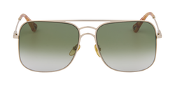 Chloe CE140S Shield Sunglasses, Metal, Brown, C, 2*