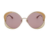 Chloé CH0024S Gemma Sunglasses, &pound;120, Accessories, Pink, Front view