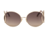 Chloe CE124S Round Sunglasses, &pound;160, Accessories, Gold, Front view