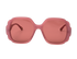 Chloe CH0121S Square Sunglasses, &pound;90, Accessories, Pink, Front view