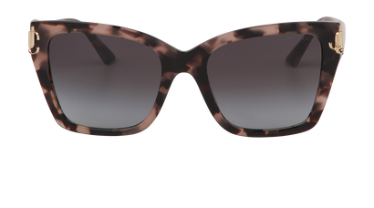 Jimmy Choo JC5012 Cat Eye Sunglasses, &pound;95, Accessories, Brown/Pink, Front view