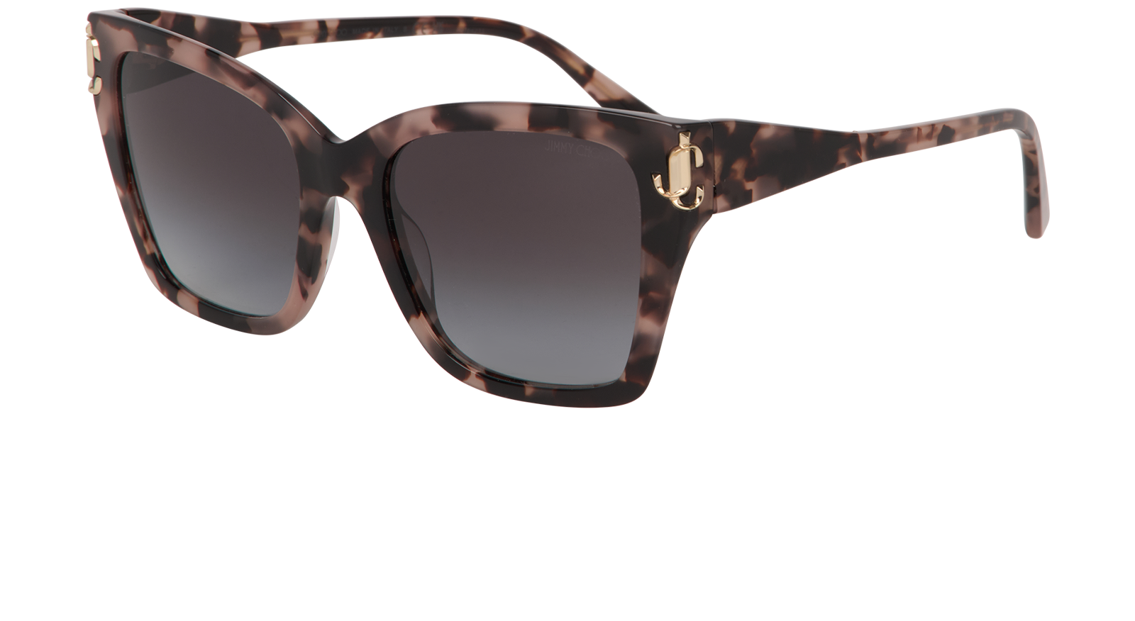 Jimmy Choo JC5012 Cat Eye Sunglasses, &pound;95, Accessories, Brown/Pink, Bottom view