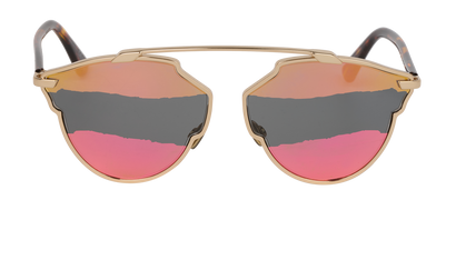 Christian Dior DiorSoReal A Sunglasses, &pound;130, Accessories, Gold, Front view