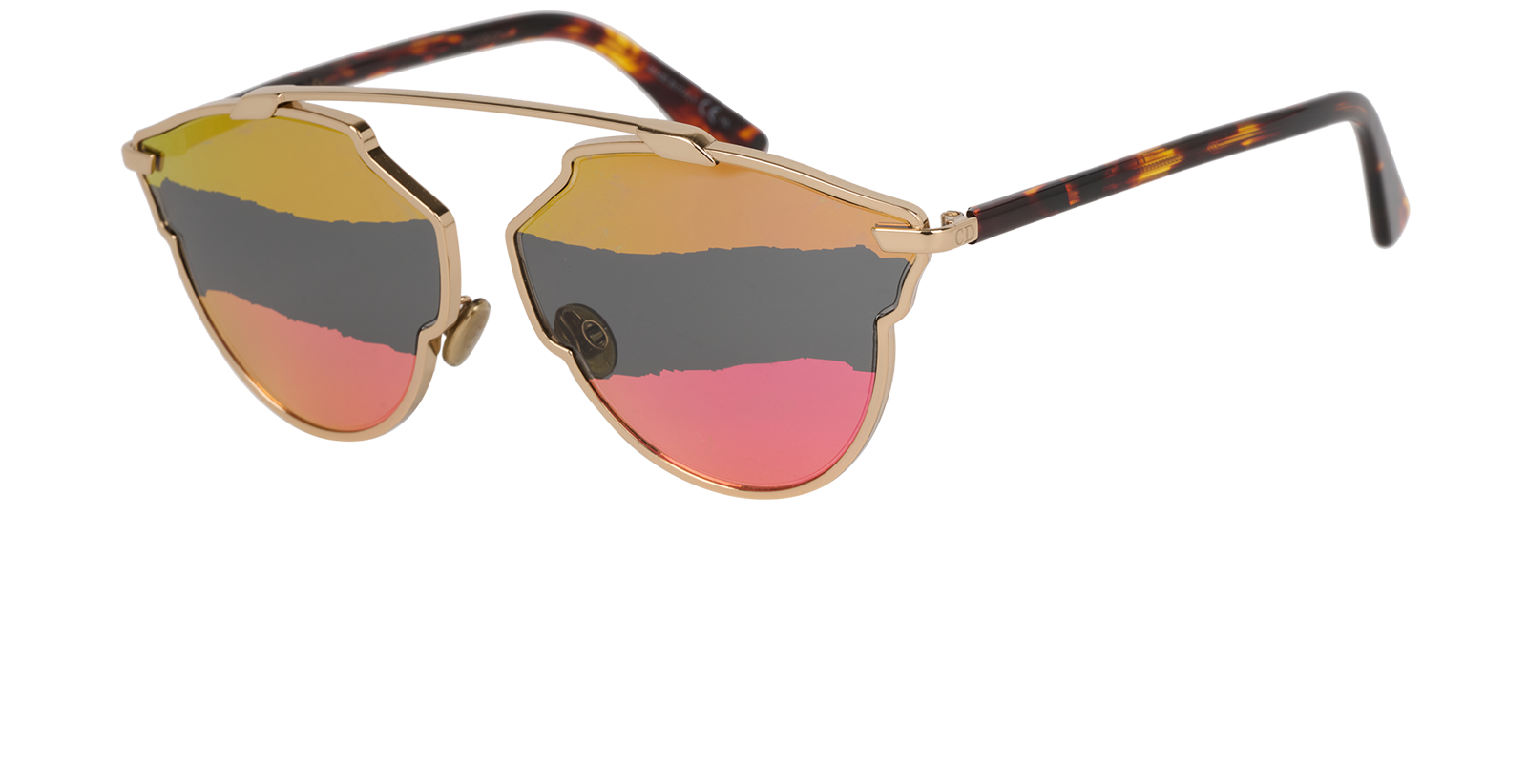 Christian Dior DiorSoReal A Sunglasses, &pound;130, Accessories, Gold, Bottom view