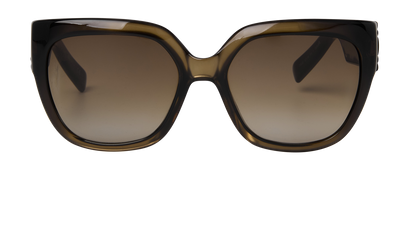 Dior DUIJD57 Square Sunglasses, &pound;130, Accessories, Black, Front view