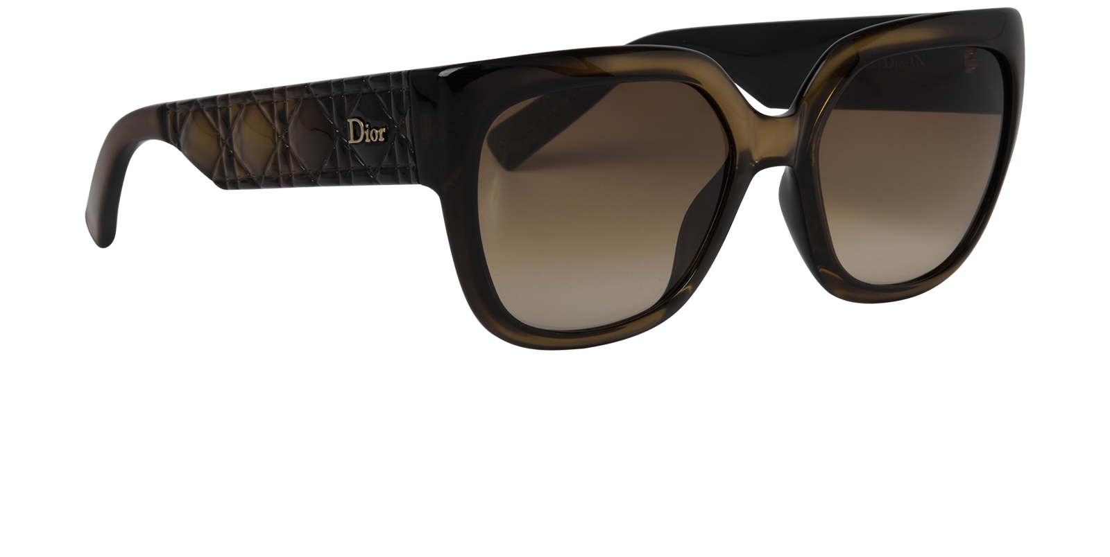 Dior DUIJD57 Square Sunglasses, &pound;130, Accessories, Black, Side view