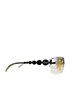 Dior Ruthenium Rimless Sunglasses, side view