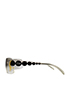 Dior Ruthenium Rimless Sunglasses, bottom view