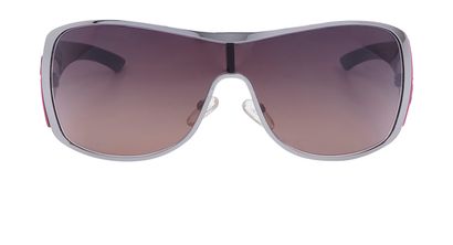 Christian Dior Subdior2 Shield Sunglasses, &pound;90, Accessories, Brown/Pink, Front view