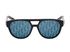 Christian Dior B23 Rectangular Sunglasses, &pound;150, Accessories, Black/Blue, Front view