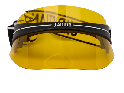 Christian Dior DiorClub1 Visor, &pound;220, Accessories, Black/Yellow, Front view