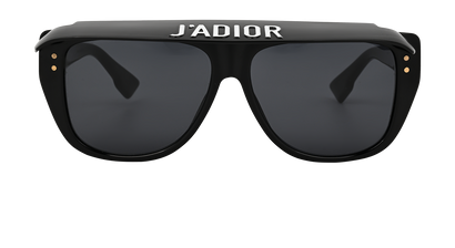 Christian Dior DiorClub2 Rectangular Sunglasses, £150, Accessories, Black, Front view