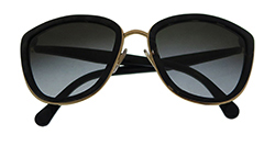Dolce & Gabbana DG2113, Black Cateye Frames, Black Gradient Lenses, 2