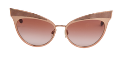 Dolce & Gabbana DG2178 Cat Eye Sunglasses, Metal, Copper, C/B, 1*