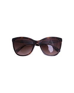 DG4193 Cateye Sunglasses, Tortoise Shell, Brown Lens, Case