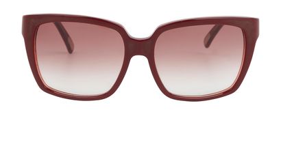 Dolce & Gabbana DG4077 Oversized Sunglasses, &pound;60, Accessories, Red, Front view
