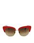 MAJolica Print Detail Sunglasses, front view