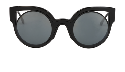 Fendi FF0137/S Cat Eye Sunglasses, &pound;140, Accessories, Black, Front view