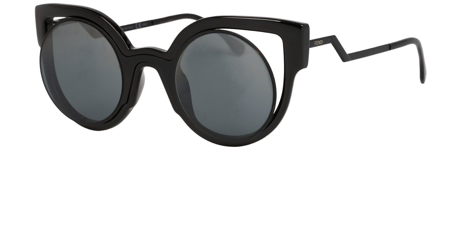 Fendi FF0137/S Cat Eye Sunglasses, &pound;140, Accessories, Black, Bottom view