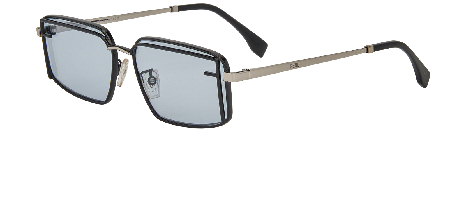 Fendi FE40102U Sunglasses, &pound;110, Accessories, Grey, Bottom view