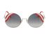 Fendi Waves Round Sunglasses, front view