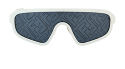 Fendi M0084/S Mask Sunglasses, Acetate, Blue/White, C, 2*