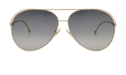 Fendi 0286/S Aviator Sunglasses, Metal, Gold, C, 3*