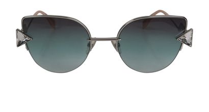 Fendi Jewel Cat-Eye Sunglasses, front view