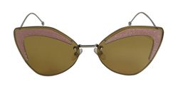 Fendi Extreme Sunglasses,Metal,Pink/Gold,FF0355/S,2*