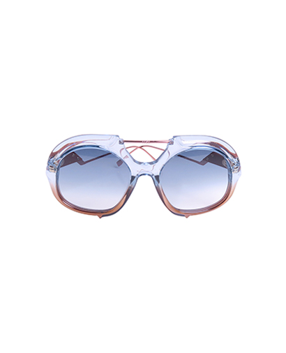 Fendi FF 0316/S Tropical Shine Oversized Pilot Sunglasses, front view