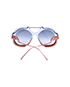 Fendi FF 0316/S Tropical Shine Oversized Pilot Sunglasses, back view