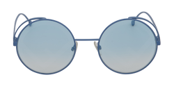 Fendi 0343/S Round Sunglasses, Metal, Blue, C, 3*