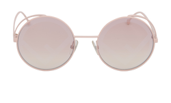 Fendi 0343/S Round Sunglasses, Metal, Pink, C, 3*