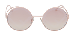 Fendi 0343/S Round Sunglasses, Metal, Pink, C, 3*